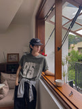 Pauline 75 Lettering Pigment Short Sleeve T-Shirt
