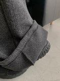 [unisex] Seina Banding Brushed Wide Knit Pants