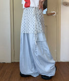 Insico Layered Banding Dot Skirt