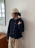 Ryukon Check Frill Short Jacket