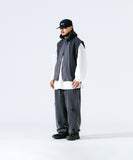 Nylon Color Block Hood Vest