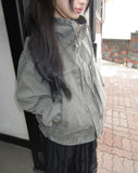 Zefu Pigment Washing Hooded Jacket