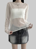 Habe Mesh See-Through T-Shirt