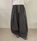 [unisex] Ridello Pintuck Rivet Banding Wide Pants