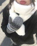 First Snow Hand Knit Gloves