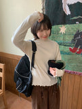 Dedeco Wave Punching half polar Long Sleeve Tee