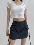 Ruzen Unneck Crop Tee