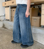 Maomi Summer Washing Wide Denim Pants