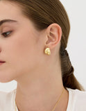 Plump Twist (Y) One-Touch Earrings L