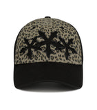 LEOPARD CROSS STAR CAP