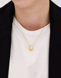 Plump Twist Silver Necklace