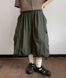 [Unisex] Aoli Banding Nylon Banding Cargo Bermuda Pants