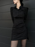 slim shirt dress