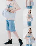 Marshmallow Denim Cross Bag