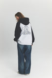 Drive Bunny Raglan Embroidered Hoodie