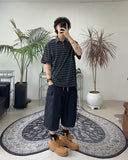 May Pigment Stripe Collar Tee