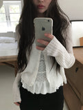 Weu Linen Rib Knit Cardigan