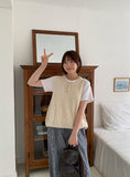 Keltabo Summer Layered Punching Knit Vest