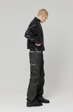 OBLIQUE SEMI WIDE DENIM PANTS