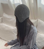 Kitto Wool Color Matching Earflap Knit Beanie