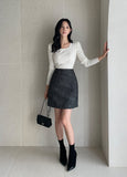 Ereumi Ribbed Square Neck Knit