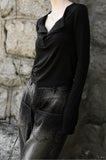 Slit Tencel Long Sleeve