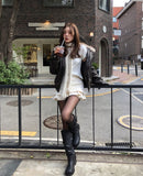 Double Buckle Biker Wide Long Boots