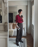[+5cm up] Laura TR Bootcut Slacks