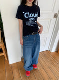 Ain Semi-Balloon Fit Wide Denim Pants