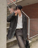 Use Vintage Leather Blazer