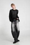 Slide Balloon Denim Pants