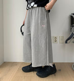 Ker Heart Ankle Length Banding Bermuda Sweatpants