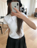 Fornel Unbalanced Collar Short Sleeve