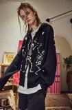 [2-WAY] Skeleton Hood Zip-Up