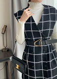 Neti Check Vest Tweed One Piece