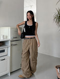 [U-BASIC] Daily Solid Crop Sleeveless