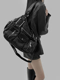 Keollo Pocket Leather Shoulder Bag