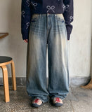 Pekoy vintage washed denim pants