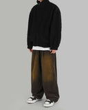 Two tone washed corduroy pants