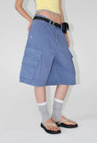 PIGMENT WASHED CARGO BERMUDA