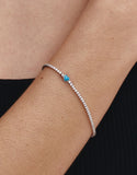 Essence Heart Silver (W) Tennis Bracelet