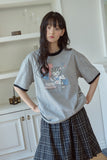Sweet Kitty Pigment Ringer Tee
