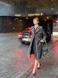 Edenic Color Matching Trench Coat