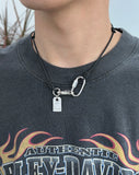 Carabiner string necklace