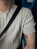 Lowe Cable Short Sleeve Knit