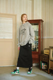 Fatigue Rose Sweat Long Skirt