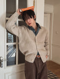Glow Angora Y-neck Cardigan