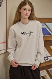 Love You Chain Embroidery Sweatshirt