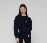 Flower Heart Logo Smile Sweatshirt