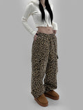 MAZEN LEOPARD CARGO PANTS